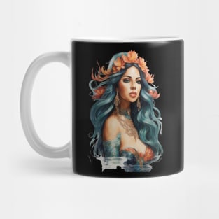 Beautiful Sage Mermaid inside a Phone case. Mug